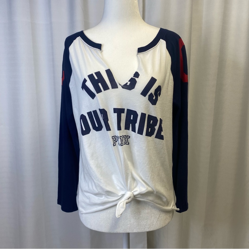 Women's Cleveland Indians PINK by Victoria's Secret shirt. Size Large.